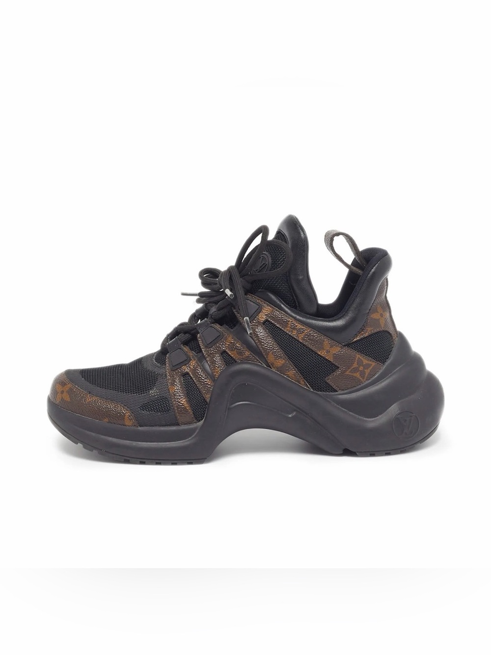 Louis Vuitton Black and Brown Archlight Monogram Mesh Sneaker